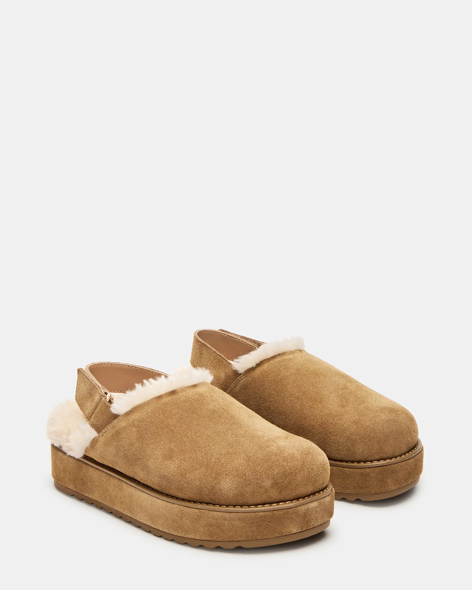 MELLOW FAUX FUR COGNAC SUEDE - Image 3